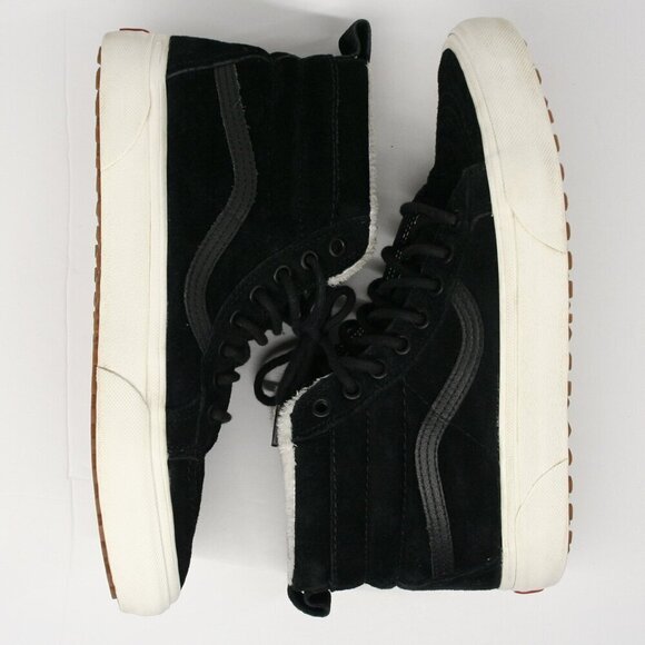 Vans SK8-Hi MTE Black Suede Hi Top Sherpa Lined Unisex Sneaker Shoes Sz W9.5  M8 - Picture 6 of 10